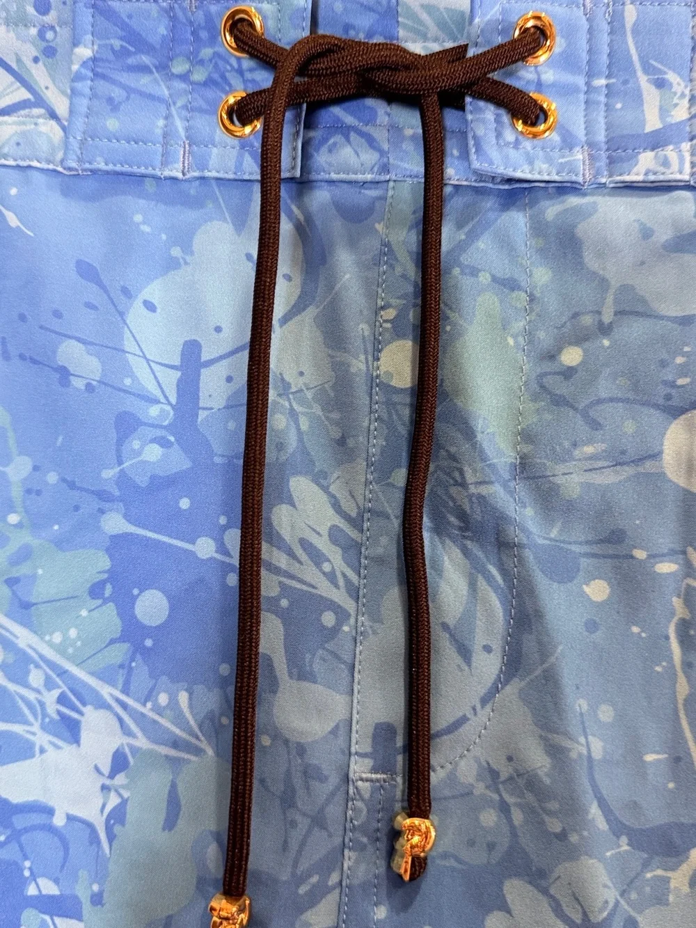 Tucaan Blue Splash Premium Men's 5” Swim Board Shorts Sz 38